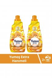 Yumoş Extra Konsantre Çamaşır Yumuşatıcısı Hanımeli 1440 ml 60 Yıkama 2 Adet - 1