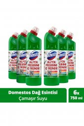Domestos Yoğun Kıvamlı Çamaşır Suyu Dağ Esintisi Maksimum Hijyen 750 ml 6 Adet - 1