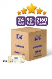 Fibril Care Papatya Kokulu Islak Mendil 24x90 Lı Paket 2160 Yaprak F2006-24 - 1