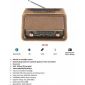 Leader LR-243 Radio,bt,usb,tf Retro Müzik Kutusu - 2
