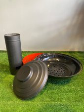 Boru Ayaklı Yuvarlak Portatif Mangal - 2