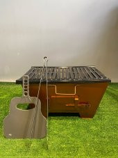 25x40 Katlanır Mangal Yağ Kanallı Izgara thumbnail 1