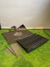 25x40 Katlanır Mangal Yağ Kanallı Izgara thumbnail 3