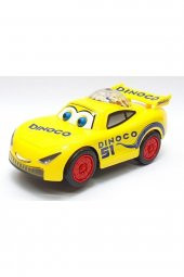 Şimşek Mcqueen Sarı Renk Dil Çıkaran 3d Işıklı Pilli Oyuncak Araba 17cmx8cm Mcsarı 3d Araba - 2