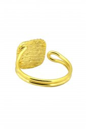 Güneş Taşı Serisi Sarma Kare Kesim Renkli Kadın Üçlü Otantik Gümüş Takı Seti - 2