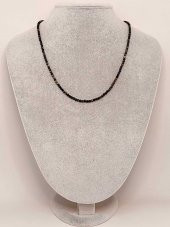 Serpantin (Yılan) Taşı 2,5mm 1000 Ayar Gümüş İpli Kolye (Sabit Klipsli) thumbnail 3