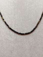 Serpantin (Yılan) Taşı 2,5mm 1000 Ayar Gümüş İpli Kolye (Sabit Klipsli) thumbnail 4