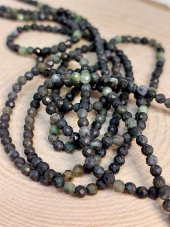 Serpantin (Yılan) Taşı 2,5mm 1000 Ayar Gümüş İpli Kolye (Sabit Klipsli) thumbnail 7