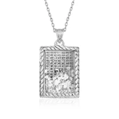 Gümüş Esma'ül Hüsna Yazılı Kolye SL3814 thumbnail 1