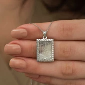 Gümüş Esma'ül Hüsna Yazılı Kolye SL3814 thumbnail 2