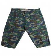 Büyük Beden Erkek Kamuflaj Şort Yeşil - 1