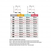Erkek Büyük Beden Battal Boy 100 Pamuk Dokuma Kapri Füme - 3
