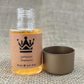 500 Adet Standart Otel Şampuanı Geniş Kapak Kraft 30 Ml Silindir Şişe Tek Kullanımlık Kullan At - 2
