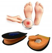 SRTfootcare Heelspur (Epin Topukluk) Hakiki Deri Jel Takviyeli Topuk Dikeni Yarım Tabanlık 1 Çift - 1