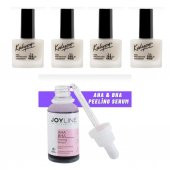 Kalyon Tırnak Sertleştrici 11 Ml 4 Adet+joy line Kırmızı Peeling Serumu 30ml Aha %30 Bha %2 - 1
