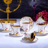 Kosova Bella 6lı Fincan Takımı Ayaklı 90 cc İST-173 - 1