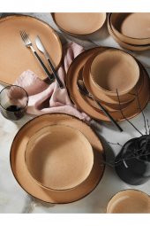 Kütahya Porselen Moderna 24 Parça Yemek Takımı Pearl Y.Ağzı P04 - 1