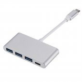 Global 4in1 100W Type-C USB Çoğaltıcı Adaptör Port Hub 3xUsbA Giriş 1 PD Giriş WNE0048 - 1