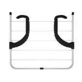 Porsima Petek Üstü Çamaşır Kurutmalığı - Katlanabilir Pencere Balkon Kurutma Askısı Gri - 3