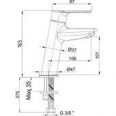 ECA LİA LAVABO  BATARYASI  106 mm - 2
