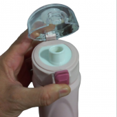 Cam Su Matarası Kapaklı kolay yıkanır. 500ML. - 4