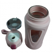Cam Su Matarası Kapaklı kolay yıkanır. 500ML. - 8