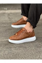 Wagoon WG028 Taba Bağcıklı Kalın Taban Casual Erkek Ayakkabı - 3