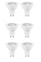 Osram 4,5W (50W) Par16 GU10 Spot Ampul 6500K Beyaz 6 Adet Starter Çanak Lamba - 1