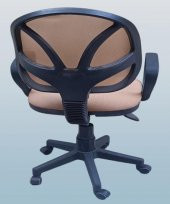 Çalışma Koltuk 90216 Arka File KREM Ortopedik Otrm Sağlam Yükseklik Ayar El Yapım - 2