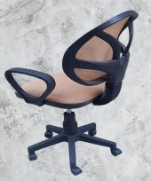 Çalışma Koltuk 90216 Arka File KREM Ortopedik Otrm Sağlam Yükseklik Ayar El Yapım - 3