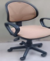 Çalışma Koltuk 90216 Arka File KREM Ortopedik Otrm Sağlam Yükseklik Ayar El Yapım - 7