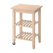 IKEA Bekvam Tekerlekli Servis Arabası - Sehpası - Huş / Ahşap - 58 x 50 x 85 cm - 1