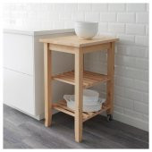 IKEA Bekvam Tekerlekli Servis Arabası - Sehpası - Huş / Ahşap - 58 x 50 x 85 cm - 2