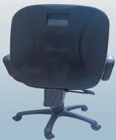 Çalışma Koltuk 90217 dökme sünger GRİ keten kumaş Sırtı Hareket Ayarlı El Yapım - 2