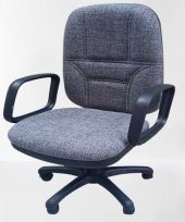 Çalışma Koltuk 90217 dökme sünger GRİ keten kumaş Sırtı Hareket Ayarlı El Yapım - 8