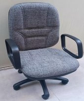 Çalışma Koltuk 90217 dökme sünger GRİ keten kumaş Sırtı Hareket Ayarlı El Yapım - 10