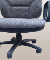 Çalışma Koltuk 90217 dökme sünger GRİ keten kumaş Sırtı Hareket Ayarlı El Yapım - 6