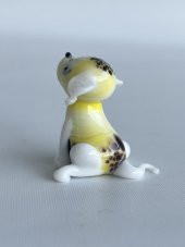 El Yapımı Murano Cam Köpek Biblo A43-03 thumbnail 4