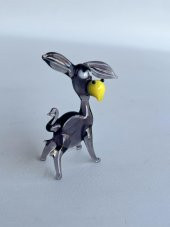 El Yapımı Murano Cam Eşek Biblo A44 thumbnail 4