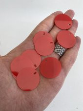 Yuvarlak Elbise Pvc Payet Pul Kırmızı 30mm 650 Gram - 1