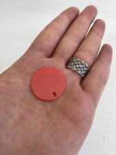 Yuvarlak Elbise Pvc Payet Pul Kırmızı 30mm 650 Gram - 2