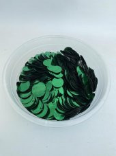 Yuvarlak Elbise Pvc Payet Pul Yeşil 30mm 625 Gram - 6