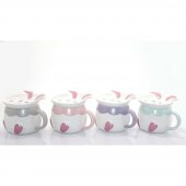 1 Adet Tavşan Tasarımlı Porselen Kupa Bardak Dekoratif Hediyelik - 1