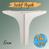 Sedef Lüks Mobilya Kanepe Sehpa Tv Ünitesi Koltuk Ayağı 14 Cm Krem Baza Ayakları thumbnail 1