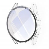 KNY Samsung Galaxy Watch 6 44 MM İçin Cam Ekran Koruyucu Kasa Koruma Gard Kapak Şeffaf - 1