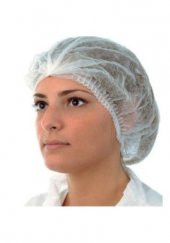 500 Adet Tela Akordeon Bone 52 Cm Çift Lastikli Saç Bonesi - 1