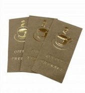Gold Yaldızlı Kraft Coffee Therapy Peçete 6x12 cm thumbnail 1