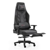 xDrive Fırtına Profesyonel Oyuncu Koltuğu Ayak Uzatmalı Kumaş Gri thumbnail 1