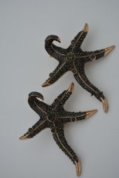 STONEAGE Deniz Yıldızı Zirkon Taşlı Bayan Küpe Madeni Bronz thumbnail 7