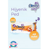 Confy Lady Hijyenik Ped Classic Uzun Gün 16 lı Paket x 3 Adet - 1